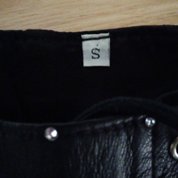 Women's Black Bustier Corset Top Sz S Strapless Lace Up Back Crystal Detail - Picture 6 of 10